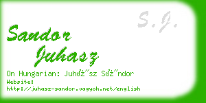 sandor juhasz business card